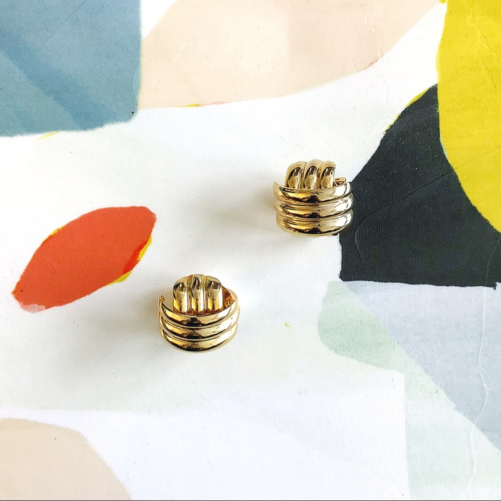 🖤 HUGE Vtg Knot Earrings 🖤